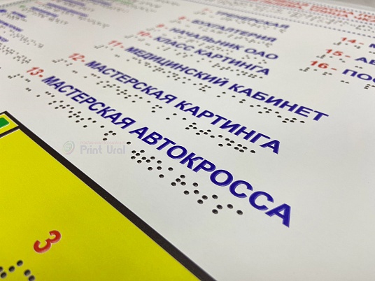 Таблички Брайля