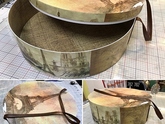 Круглые коробки изготовление
