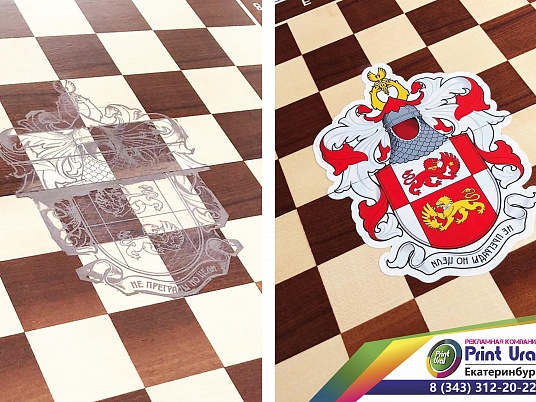 Уф печать на дереве