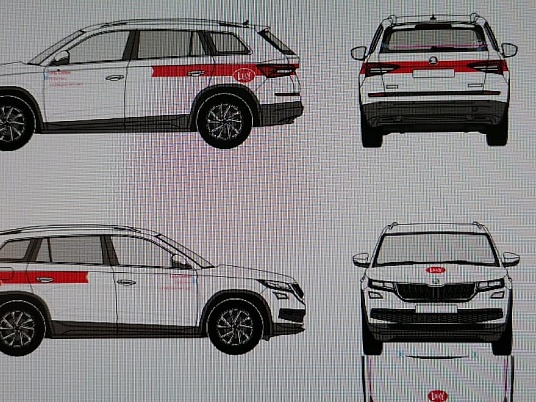 Брендирование автомобиля Шкода Кодиак