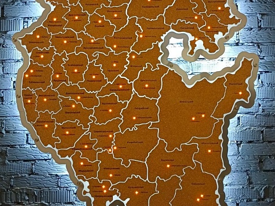 Изготовление объемных световых карт