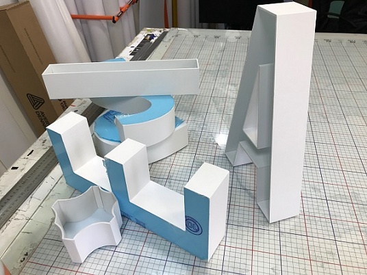 Изготовление объемных несветовых букв