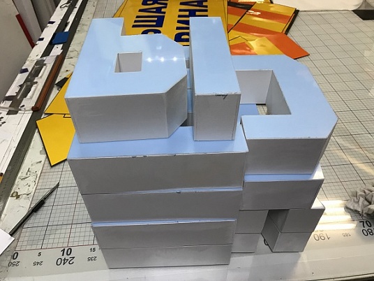 Изготовление объемных несветовых букв